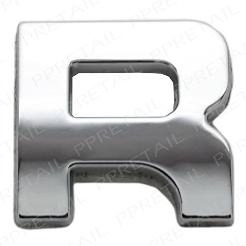 New Chrome 3D Self Adhesive Letter Number Car Badge Emblelm Sticker For Home & Auto (Letter R)
