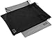 Microfiber Pouch 8 x 11 Inch (2 Pack) - Soft Cloth Storage Bag(s) for Eyeglasses, Sunglasses, Oakley Glasses, Gifts, Coins, Jewelry, Electronic Gadgets, Mobile Cell Phone - Black & Dark Grey