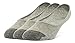 Galiva Men's Cotton Lightweight No Show Liner Socks - 3 Pairs, Medium, Grey
