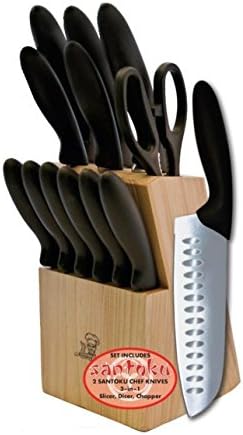 13 Piece Knife Set with Wood Storage Block