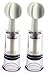 HiiBaby®2pcs M Size (Dia. 1.1in) Twist No Pump Suction Cupping Nipple Enhancer Enlargement Breast Enlarger Vacuum Rotary Bondage Fetish - Firmer, Perkier, Larger Nipples
