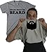 Crazy Dog T-Shirts Ask Me About My Beard T Shirt Funny Facial Hair Flip Up Tee