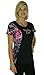 Moon Shine Attitude Attire Muddy Girl Camo Edge Black Short Sleeve