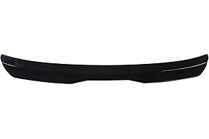 Universal Rear Window Roof Spoiler Visor Deflector - Enhance Aerodynamics and Styling with Glossy Black ABS Plastic - Improve