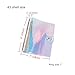MultiBey A5 Rainbow Holographic Clear Soft Transparent PVC Binder Planner Agenda Shells 6-Ring Loose Leaf Notebook Paper Refill Folder 9