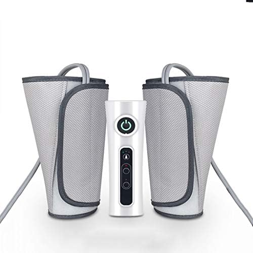 脚 足用ポータブル循環脚マッサージ器 充電式ふくらはぎマッサージ器 超安い ワイヤレスリモコン 1800麻雀バッテリー 銀 Puレザー ふくらはぎの痛み を軽減します