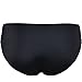 Septangle Women's Twist Front Hipster Bikini Bottom (Black,US 8)