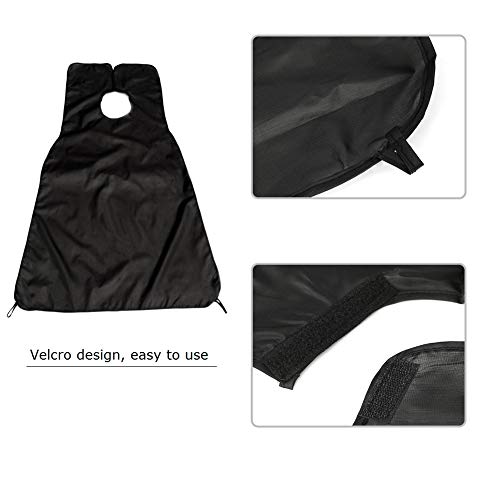 Tearcam Shaving Cloth, Shave Apron Hair Clippings Catcher Grooming Cape Apron Beard Bib for Shaving Offers Hassle-Free Shaving - Thumbnail 4