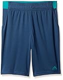adidas Performance Boys Barricade Shorts, Mineral Blue/EQT Green, Large