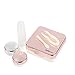 Mini Stylish Simple Contact Lens Travel Case,Aneky Container Kit Set Contacts Lens Hard Case Travel Kit Mirror with bottle with tweezers Container Holder
