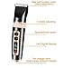 Hair Clippers Cordless Hair Trimmer Grooming Kit Professional Haircut,3 Adjustable speeds,Electric And Rechargeable with Charging base & 6 Guide combs for Adults, Men, Kids and Babies