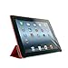 KHOMO - iPad 2 3 and 4 Generation Case - Dual Series - Super Slim Red Cover with Rubberized Back and Smart Auto Wake Sleep Feature for Apple iPad 2, 3rd and 4th