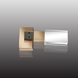 Flash Drive 128GB Crystal Transparent Rectangle
