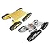 Flameer 4 Wheel DIY Yellow/Silver Tracked Vehicle Robot Smart Tank Car Platform Chassis with Arduino 150RPM Motorthumb 2