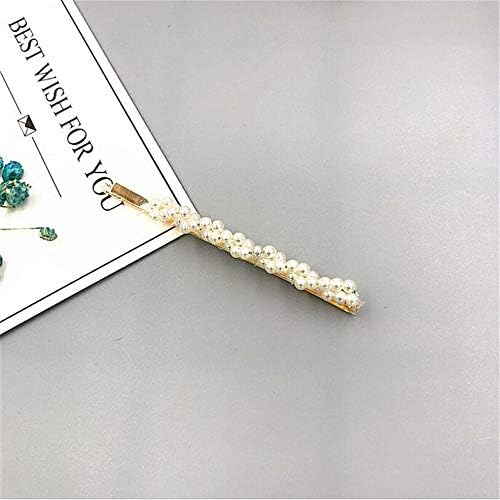 Women Hair Clip Simulated Pearl Beautiful Bridal Wedding Hairclips Girl Hairpin Hair Accessories (2 PCS G)