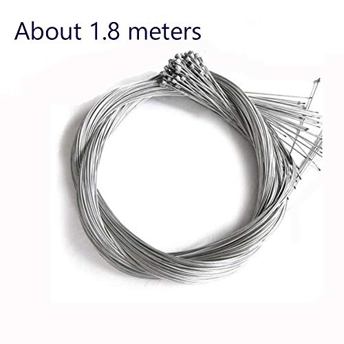 outopen 10pcs Road Bike MTB Gear Bicycle Brake Line Shifter Core Inner Cable Wire 2M