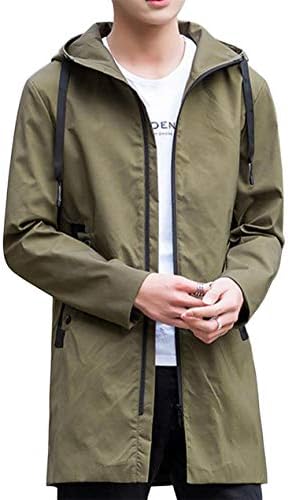 Eastempo コート メンズ ロング 春秋 ジャケット カジュアル ビジネス おしゃれ フード付き 大きいサイズ