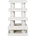 Tangkula Pet Stairs for Cats and Dogs, 4-Step Carpeted Ladder Ramp Cat Climber Cat Scratching Post, Multi-Step Dog Stairs for High Beds, Couch (Grayish White)