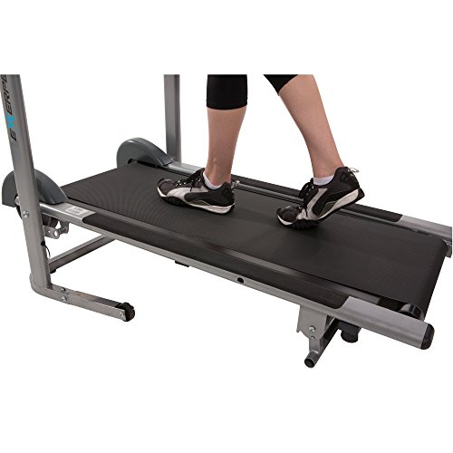 Exerpeutic 100XL High Capacity Magnetic Resistance Manual Treadmill with Heart Pulse System