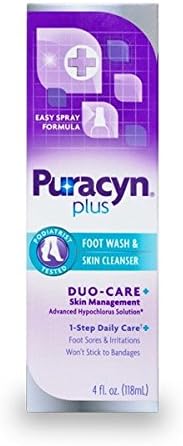Puracyn Plus Foot Wash & Skin Cleanser 4 oz - Item Number 6022EA