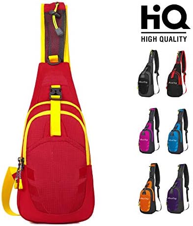 Sling Bag Chest Shoulder Unbalance Gym Fanny Backpack Sack Satchel for Cycling Hiking Camping Travel