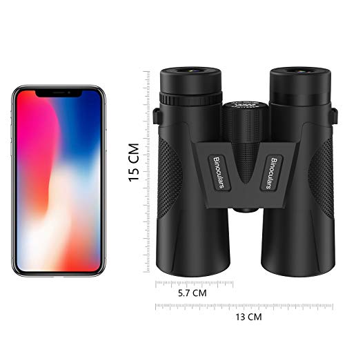 Fernglas 12 * 42 wasserdicht, Fernglas mit Nachsicht, Faltbares langlebiges Fernglas BAK4 FMC und Weitwinkelokular… – Bild 7