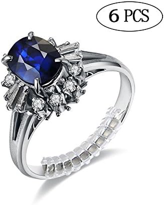 JUEKEJEANS Ring Size Adjuster ,2 Sizes Fit for Any Rings ,Perfect for Loose Rings,Pack of 6(2mm/3mm) (6PCS)