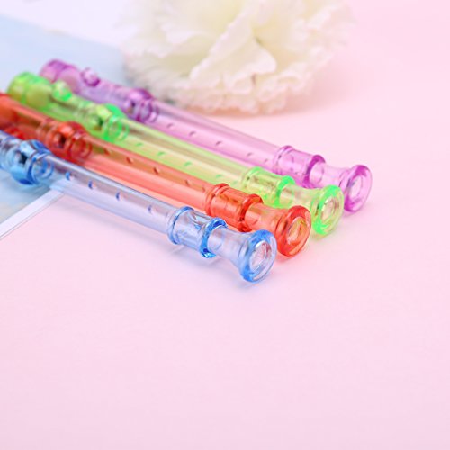 Kofun Plastic Flute, Plastic Musical Instrument Recorder Flute 6 Holes Colorful Children's Toys Gift Ideal Christmas Birthday Music Toy Gift for Kids