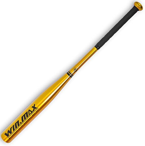 Molee Baseball Bat Aluminium Alu 32'' 81.5 cm Sliver Lightweight With Rubber Grip