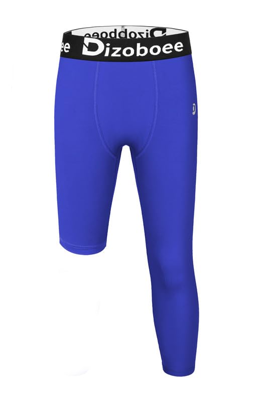 Dizoboee Youth Boys Compression Pants One Leg 3/4