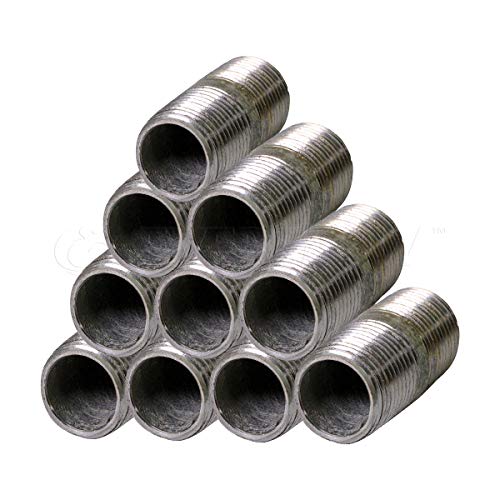 Everflow Supplies NPGL3415-10 Steel Nipple Pipe 3/4" x 1-1/2" Galvanized