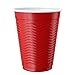 Amazon Brand - Solimo 18oz Disposable Plastic Cups, 300 Count, Red