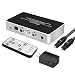 Optical to RCA, Digital to Analog Audio Converter, Optical to Analog Converter with Remote, DAC Converter Support 192KHz/24bit with IR Remote Control, Optical Cable and Power Adapter (Silver)