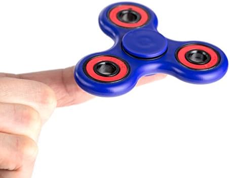 Grand Oasis Finger Toy Hand Spinner Fidget Toy High Speed,2-4 Min Spins Desktoy Finger Toy for ADHD Children Adults Black Blue