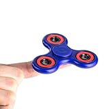 Grand Oasis Finger Toy Hand Spinner Fidget Toy High Speed,2-4 Min Spins Desktoy Finger Toy for ADHD Children Adults Black Blue