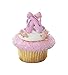 Dance Ballerina Ballet Slippers Pink (24) Cupcake Topper Favor Decor Rings