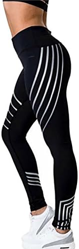 Tianzek Women Yoga Fitness Leggings Breathable High Waist Stretchy Sports Long Pants Trousers (Black, US 16/Asia XL)