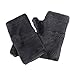 Malloom Winter Thick Fleece Warm Gloves Keyboard Leak Finger Fingerless Gloves