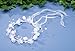 Darice VL6301 Crown Finish Girl Headpiece with Rose and Lilly Flowers, White