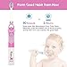 SEAGO Kids Electric Sonic Toothbrush with Timer, Children Battery-Powered Tooth Brush with Colorful LED Light for Boy and Girl, 2 Extra Replaceable Heads (Pink)