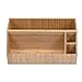 MobileVision Bamboo Make Up Organizer & Cosmetic Holder, Storage on Vanity Counter or Bathroom, Multiple Compartments