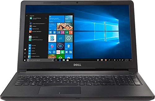 Dell Inspiron 15.6-inch HD Premium Laptop PC, Intel Dual Core i3 Processor, 8GB DDR4 Memory, 256GB SSD, No DVD, Bluetooth, Windows 10, Black