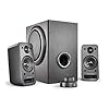 wavemaster MX3+ 2.1 luidsprekersysteem (50 Watt) actieve boxen voor TV/Tablet/Smartphone/PC zwart (66503)
