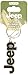 Plasticolor Molded 004266R01 Key Chain with Jeep Logo