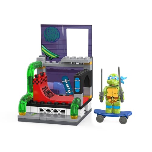 Snap & Switch Teenage Mutant Ninja Turtles Leonardo's Halfpipe Set - Buildable Toy Set for Creative Play and Fun - Ages: 6+