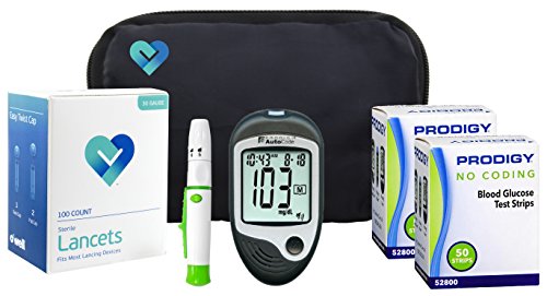 UPC 736846516633, OWell Prodigy AutoCode Diabetes TALKING METER Testing Kit 100 Lancets 100 Test Strips