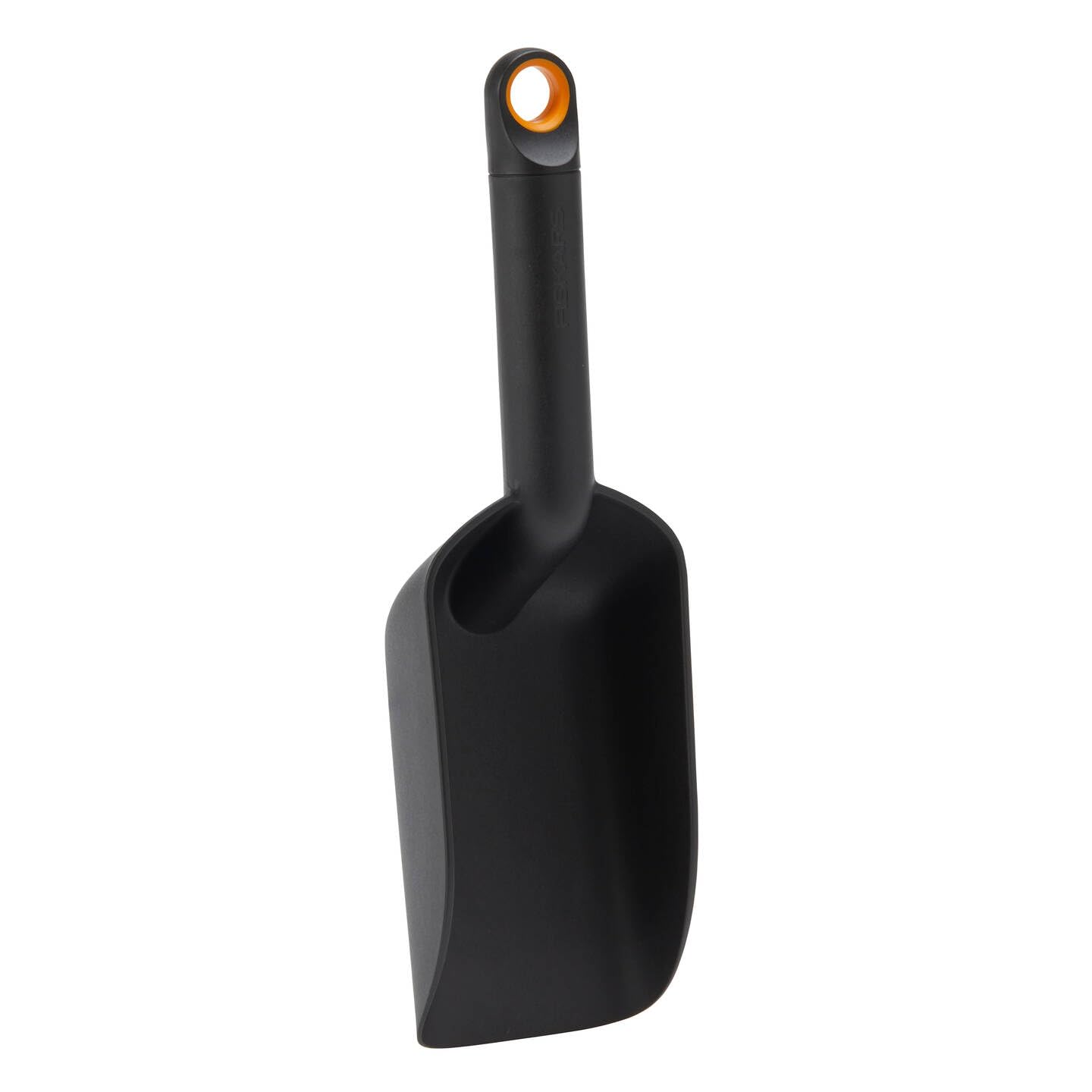 Fiskars Hand Shovel with extra high edge, Length: 29.1 cm, Synthetic resin, Black/Orange, 1071303