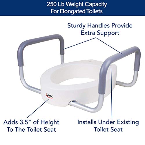 5 Carex+Raised+Toilet+Seat+Handles