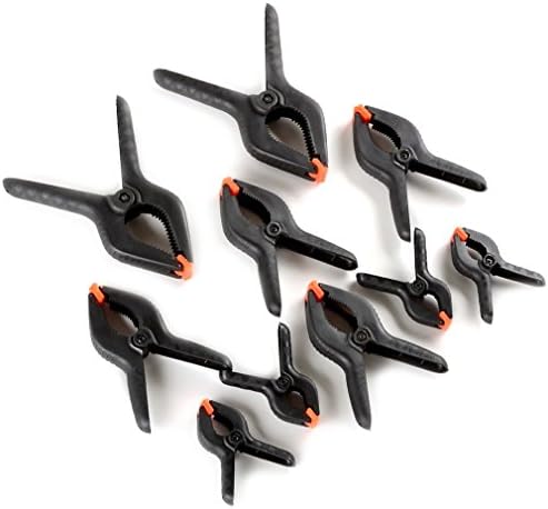 10-Piece Set Spring Clamp ABS Assorted Sizes – 4” &amp; 6” &amp; 9”