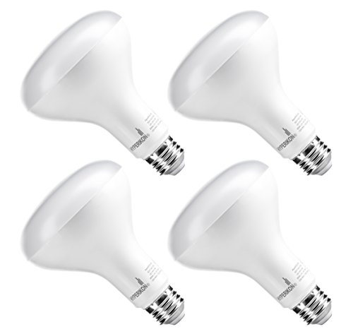 Hyperikon BR30 LED Bulb, 9W (65W equivalent), 3000K (Soft White Glow), Dimmable, Wide Flood Light Bulb, Medium Base (E26), UL, Perfect for General Room Lighting, Living Room, Dining Room, 4-Pack